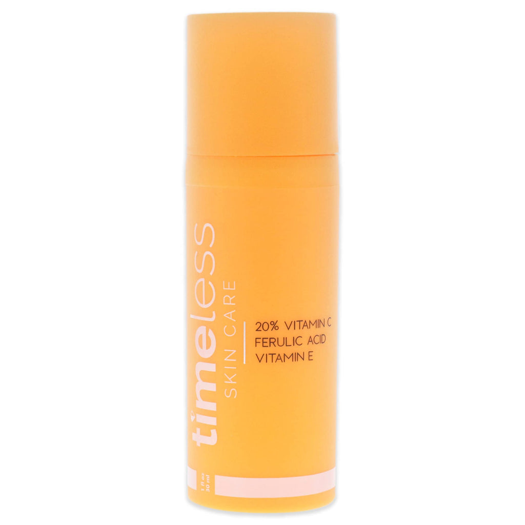 Timeless Skin Care Vitamin C Serum with Vitamin E & Ferulic Acid - Brightening Serum - for Oily & Dry Skin - Fragrance-Free - 1.7 oz