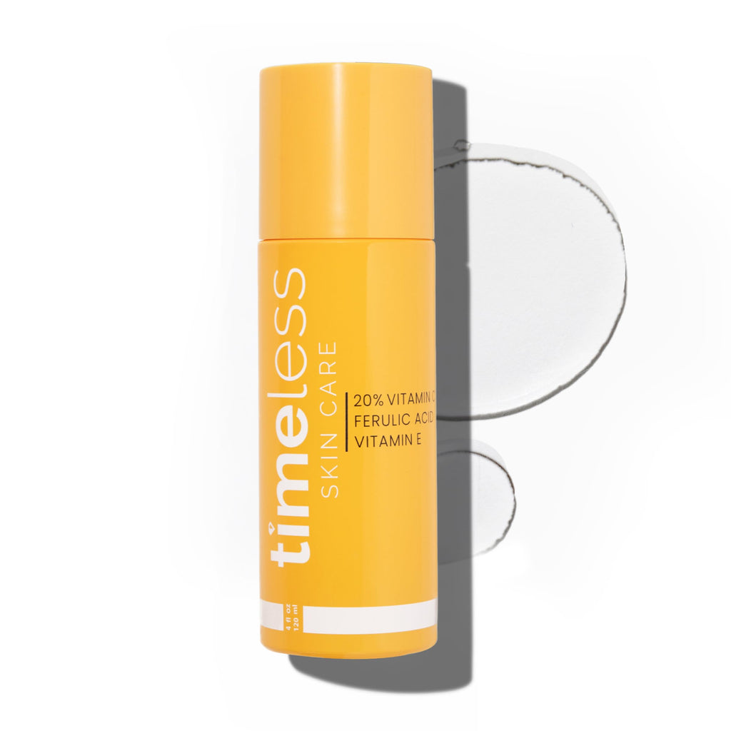 Timeless Skin Care Vitamin C Serum with Vitamin E & Ferulic Acid - Brightening Serum - for Oily & Dry Skin - Fragrance-Free - 1.7 oz