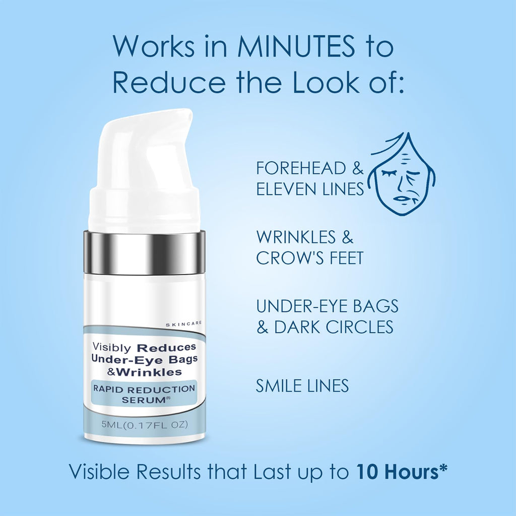 Instant Firming Eye Serum,Under Eye Cream Visibly Reduces Under-Eye Bags，Crow's Feet Instantly, Dark Circles,Wrinkle Filler,Daily Use Skincare Collection,Travel-Friendly Eye Cream