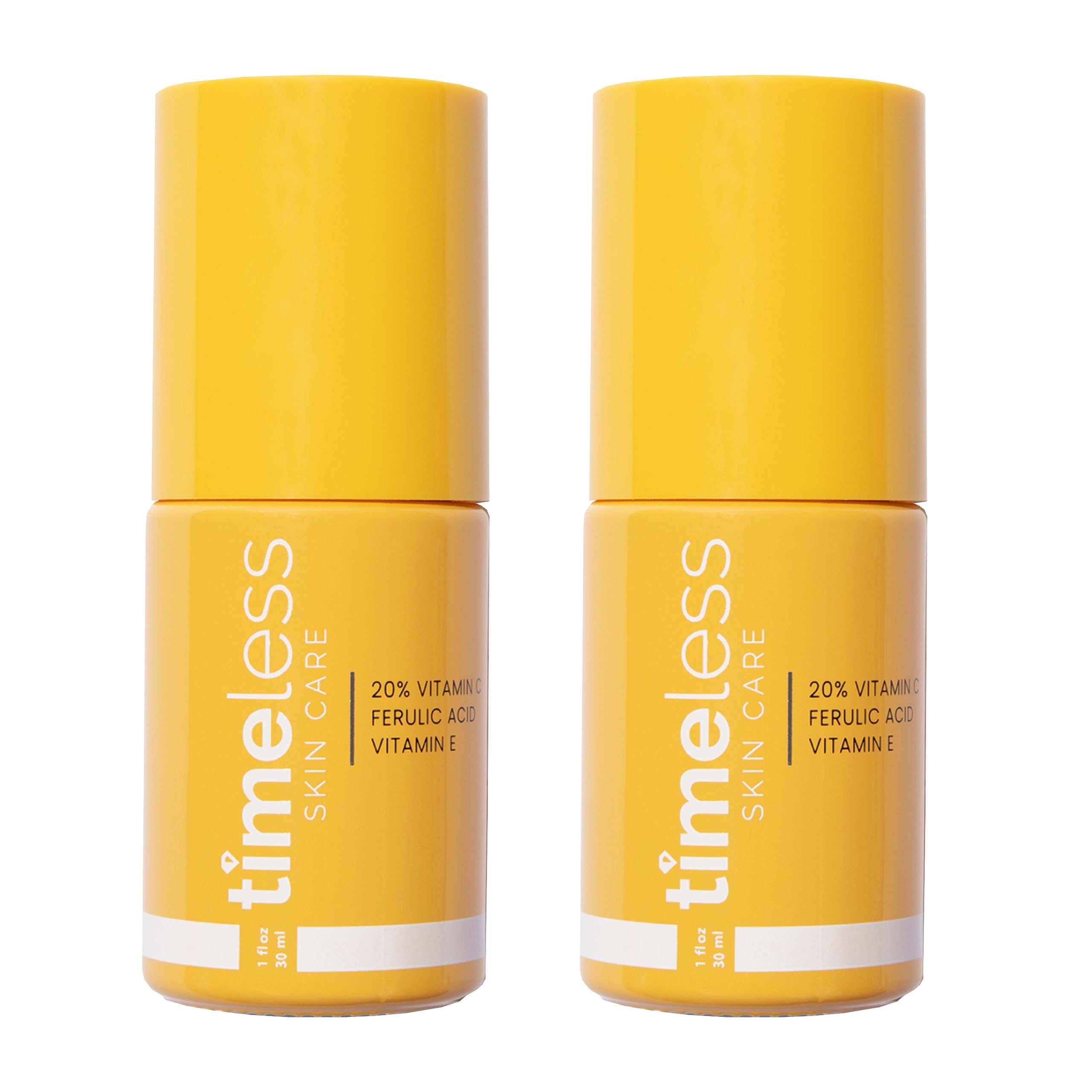 Timeless Skin Care Vitamin C Serum with Vitamin E & Ferulic Acid - Brightening Serum - for Oily & Dry Skin - Fragrance-Free - 1.7 oz